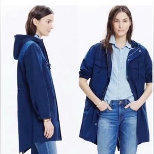 Madewell Fielder navy anorak / rain jacket with hood